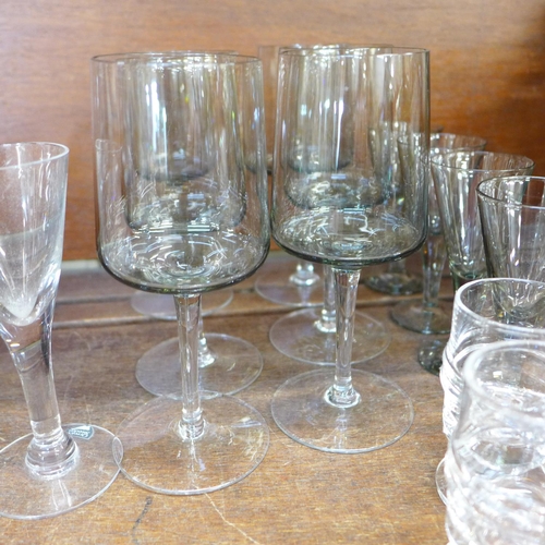 691 - A collection of 1960s and 1970s Scandinavian glasses including one Orrefors, Ittala, (6,4,4 and 1)