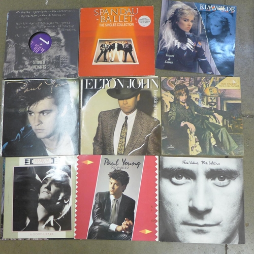 788 - A collection of 1980s LP records and 12