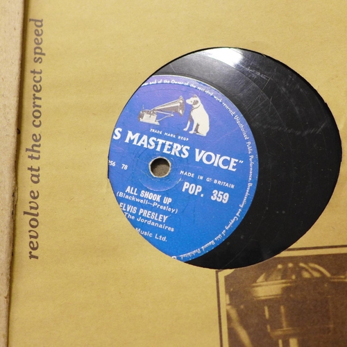 789 - 78RPM records, including Elvis Presley, Ricky Nelson, Ella Fitzgerald and Bill Haley and his Comets