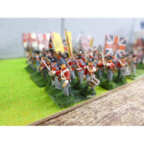 824 - A diorama of French and British troops