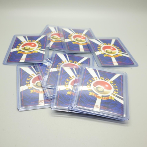 844 - Ten vintage Holo Pokemon cards
