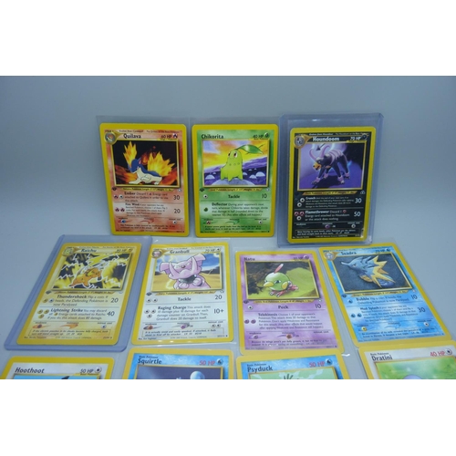 849 - 15 First edition vintage Pokemon cards