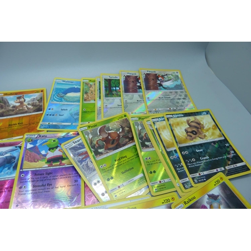854 - Pokemon cards:- fifty assorted Holo/Rev Holo cards