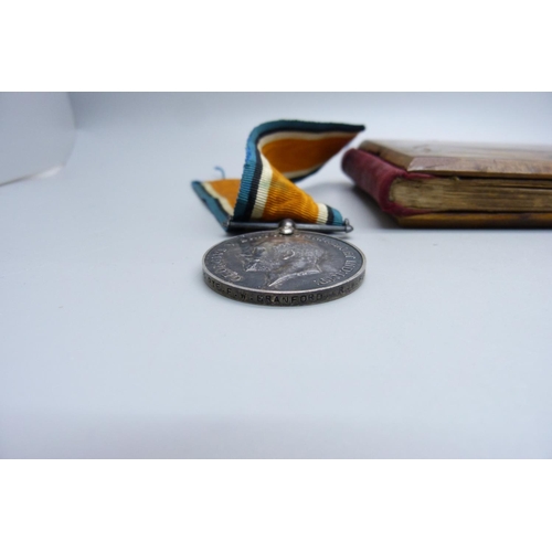 879 - Two WWI medals, War Medal to 59905 Pte. F. W. Branford R.W. Fus. and Victory Medal to S4-042495 Pte.... 