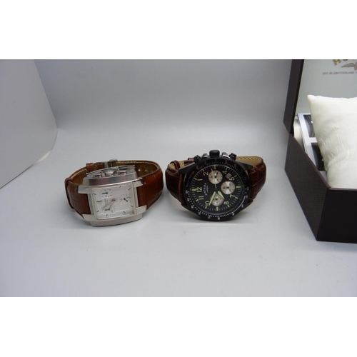 885 - A gentleman's boxed Tissot wristwatch and a gentleman's boxed Rotary wristwatch