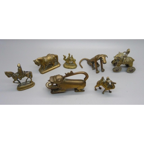 904 - Asian brass figures