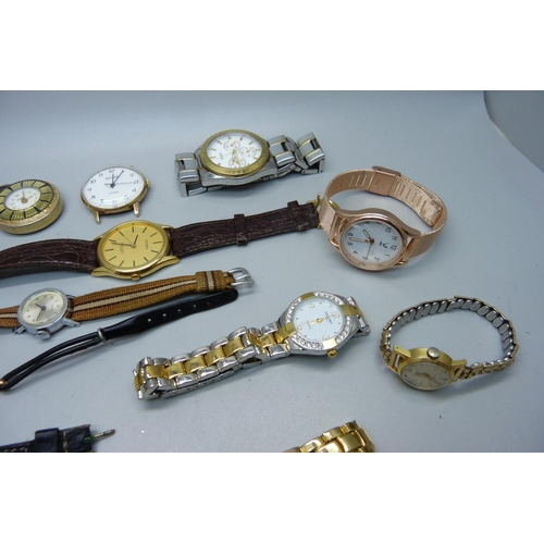 910 - Assorted watches including Timex and a gentleman's Guess wristwatch