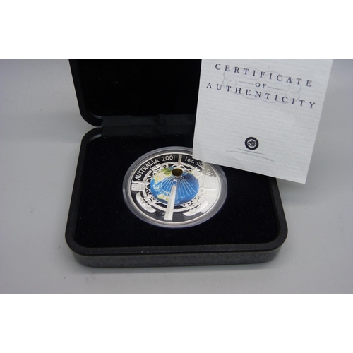 915 - An Australian silver millennium coin, 1oz 999 silver