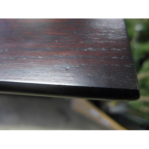 1616 - A stained timber tall bar table