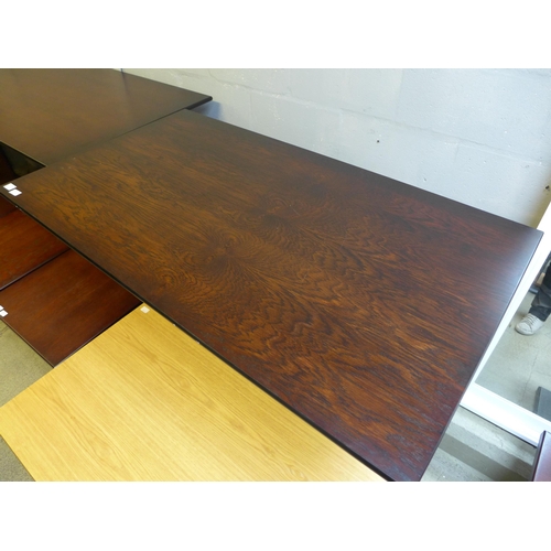 1619 - A stained timber tall bar table