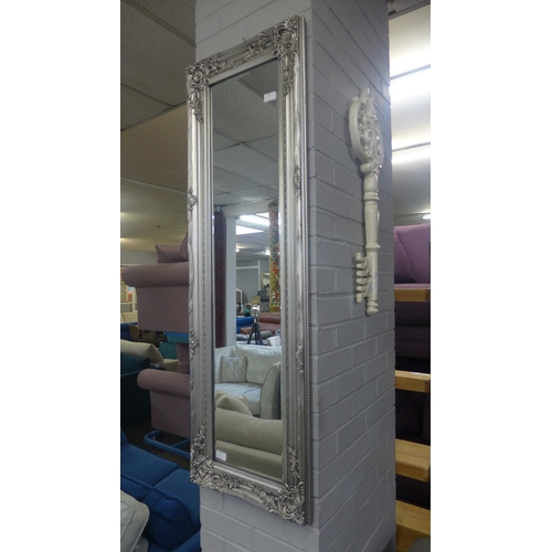 1460 - A Seattle antique silver hall mirror, 132 x 42cms (SEATTLE42X13226)   #