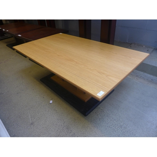 1608 - A beech effect coffee table