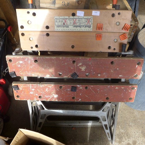 2486 - 2 folding work benches