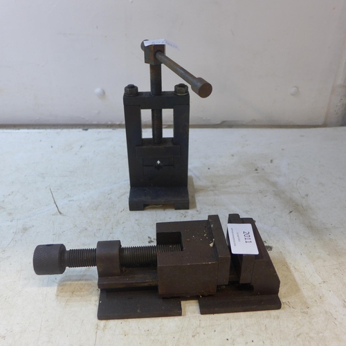 2011 - Small Engineers vice and Pipe clamp/press