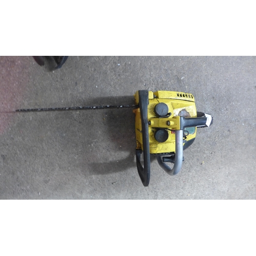 2021 - McCulloch top handled chainsaw & petrol brushcutter, a/f
