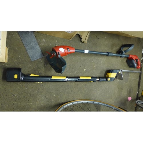 2171 - Sovereign cordless strimmer and G-Tech hedge trimmer