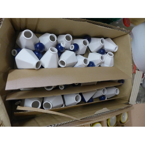 2203 - Approx 60 oil burners and oil jars