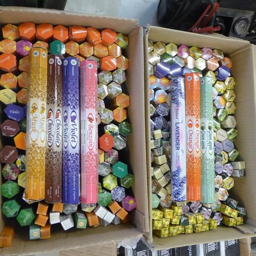 2229 - 2 boxes, approx 250packs, Jos Sticks/Incense Sticks