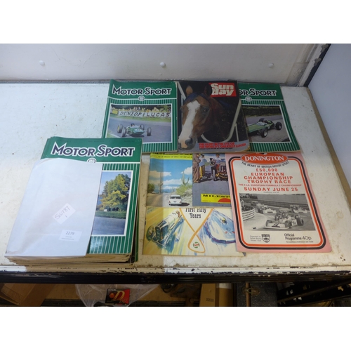 2279 - Approx. 35 Motor Car and Motorsport magazines from 1962 onwards plus Donington Park race programme a... 