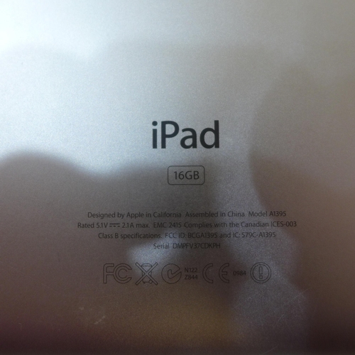 2304A - iPad 2 wifi 16GB, black