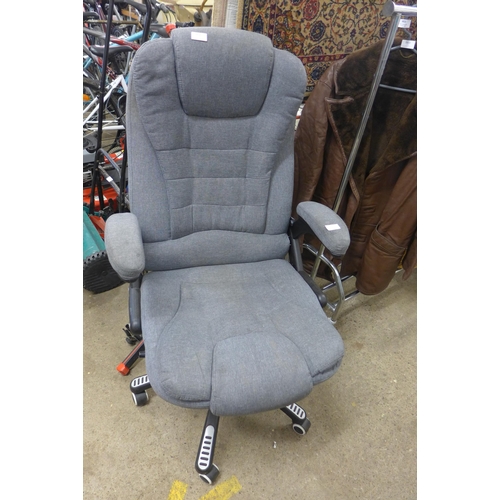 2450 - Grey Cherry Tree Village office swivel chair RRP £149