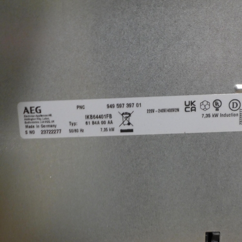 3082 - AEG 4 Zone induction hob     (381-189)    * This lot is subject to vat