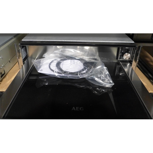 3093 - AEG Black Warming Drawer (H140xW595XD535) (model no.:- KDE911424B), original RRP £457.5 inc. VAT * T... 