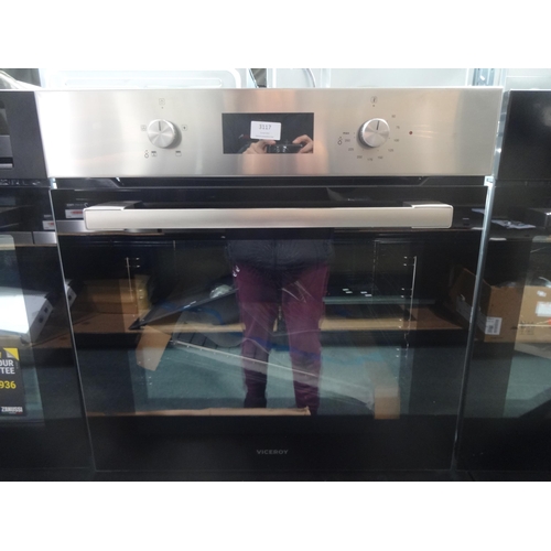 3117 - Viceroy Single Oven - Stainless Steel (H595xW595xD547) (model no.:- WROV60SS), original RRP £315.84 ... 