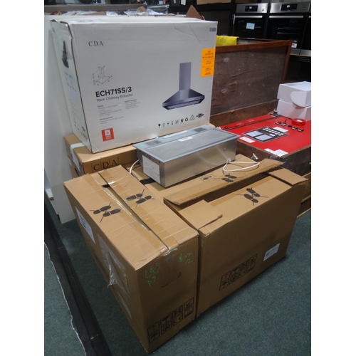 3122 - Quantity of Extractors and Cooker Hoods - Mixed Styles, Brands, Sizes etc... * This lot is subject t... 