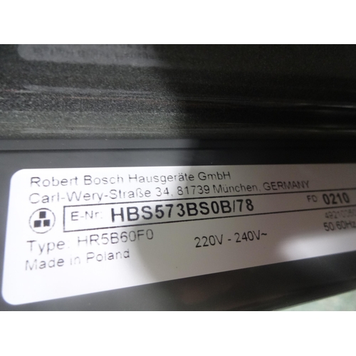 3150 - Bosch Serie 4 Pyrolytic Single Oven (H595xW594xD548) (model no:- HBS573BS0B), original RRP £515.84 i... 