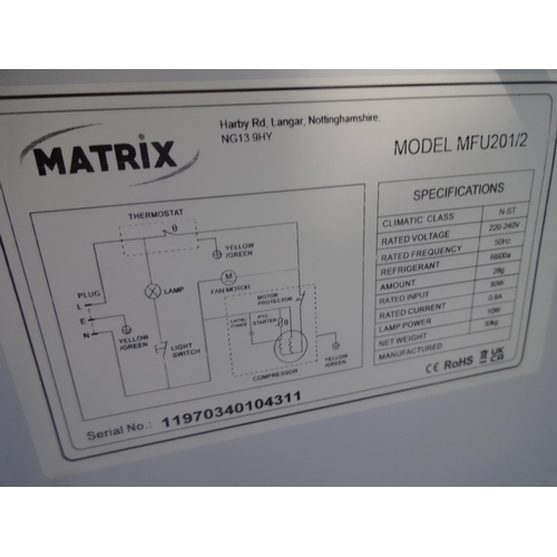 3156 - Matrix Integrated Under Counter Larder Fridge (H818xW596xD550) (model no:- MFU201), original RRP £23... 