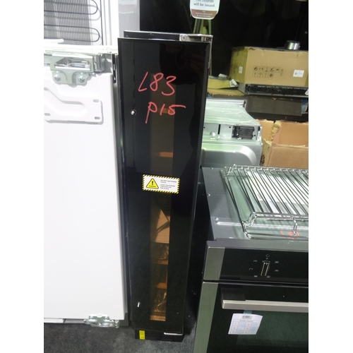 3158 - Viceroy Under Counter Wine Cooler (H870xW148xD570) - model no:- WRWC15BK, original RRP £240.83 inc. ... 