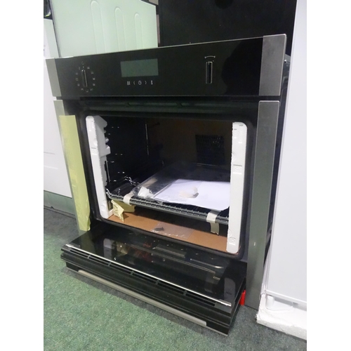 3161 - Neff N50 Single Pyrolytic Oven - Slide & Hide (H595xW594xD548) - model no:- B6ACH7HH0B, original RRP... 