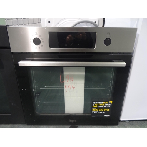 3166 - Zanussi Single Pyrolytic Oven (H589xW594xD568) - model no:- ZOPNX6X2, original RRP £349.17 inc. VAT ... 