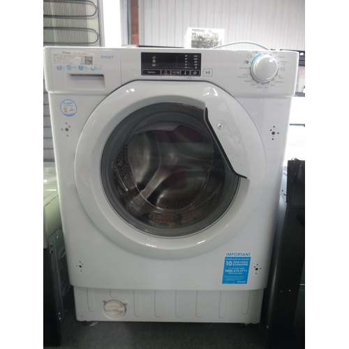 3179 - Candy Integrated Washing Machine (9kg) (H820xW600xD525) - model no.:- CBW 49D1E, original RRP £340.8... 