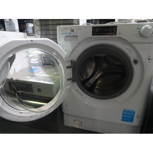 3179 - Candy Integrated Washing Machine (9kg) (H820xW600xD525) - model no.:- CBW 49D1E, original RRP £340.8... 
