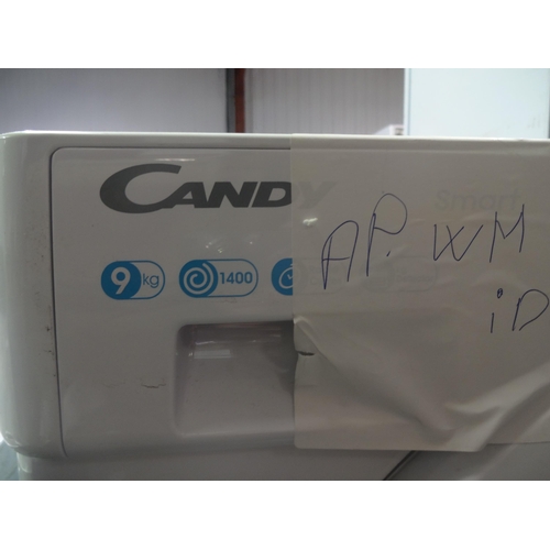 3181 - Candy Integrated Washing Machine (9kg) (H820xW600xD525) - model no.:- CBW 49D1E, original RRP £340.8... 