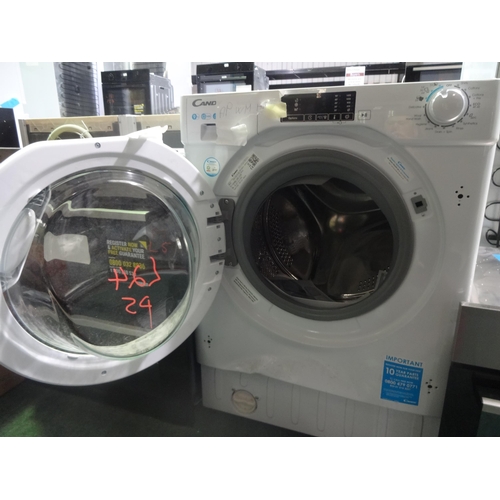 3181 - Candy Integrated Washing Machine (9kg) (H820xW600xD525) - model no.:- CBW 49D1E, original RRP £340.8... 