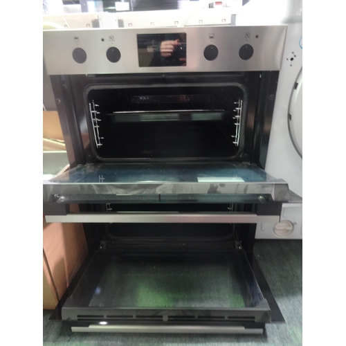 3182 - Zanussi Built Under FanCook Double Oven (H715xW594xD568) - model no.:- ZPHNL3X1, original RRP £390.8... 