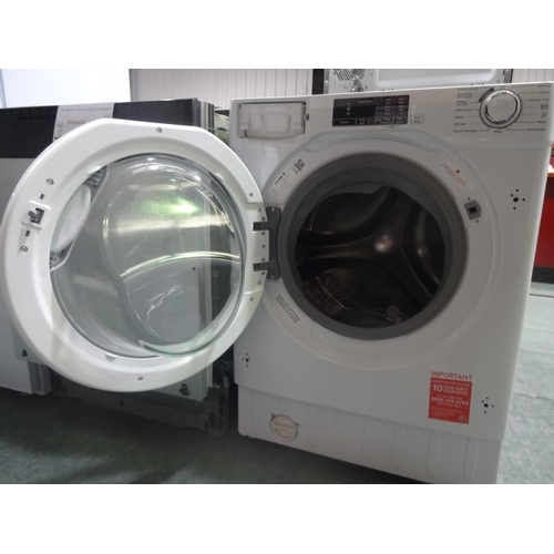 3192 - Hoover Integrated Washing Machine (Missing Drawer Front) (9kg) (H820xW600xD525) (model no.:- HBWS 49... 