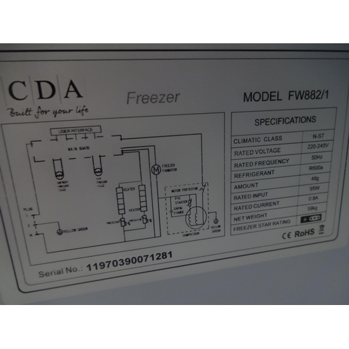 3194 - CDA Integrated Frost Free Tower Freezer (Damaged)(H1772xW540xD540) (model no.:- FW882), original RRP... 