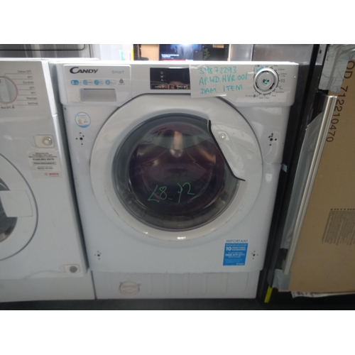 3198 - Candy Integrated Washing Machine (Damaged Knob)(8+5kg) (H820xW600xD525) (model no.:- CBD 48D1E/1-80)... 