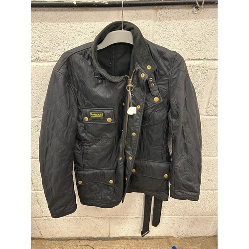 2999 - Women's black Barbour Intl. Grasstrack biker/motorbike jacket - size XS