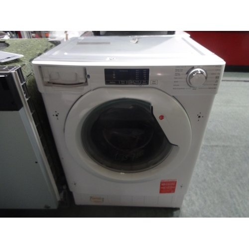 3022 - Hoover Integrated Washing Machine (Missing Drawer Front) (9kg) (H820xW600xD525) (model no.:- HBWS 49... 