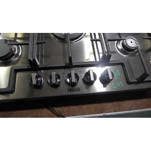 3096 - Zanussi 5 Burner Gas Hob (H40xW744xD510) (model no.:- ZGH76524XX), original RRP £220.83 inc. VAT * T... 