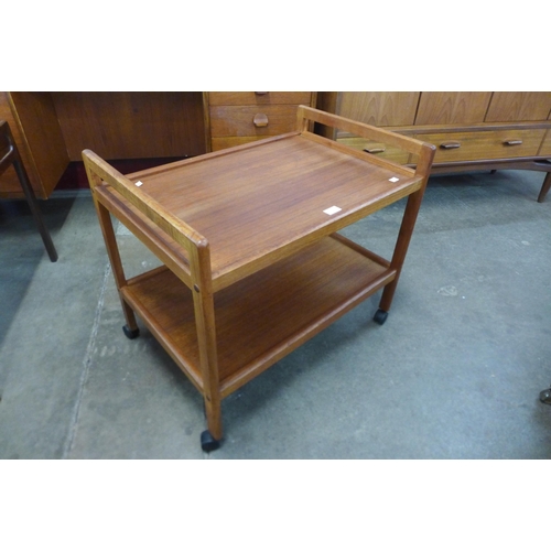 10 - A Danish teak cocktail trolley