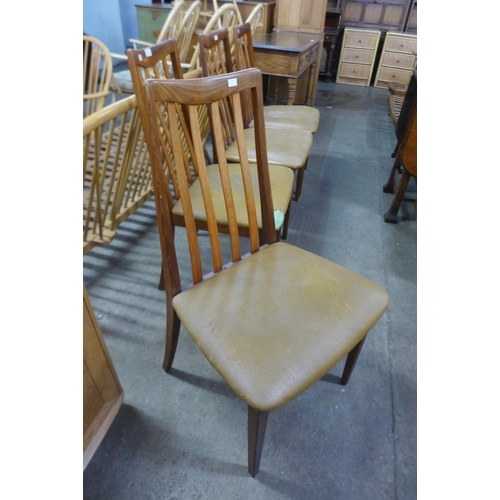 108 - A set of four G-Plan Fresco teak dining chairs