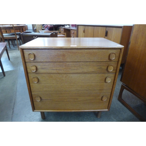 11 - A Meredew teak chest of drawers