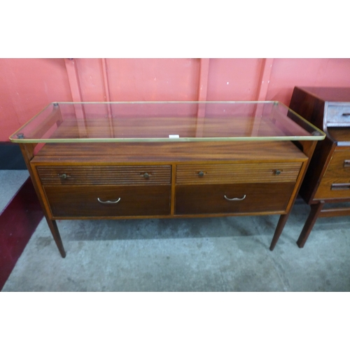 13 - A Wrighton rosewood and glass topped sideboard, CITES A10 no. 630306/03