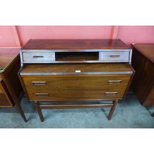 14 - A Danish Vinde Mobelfabrik rosewood secretary chest, designed by Arne Wahl Iverson, CITES A10 no. 63... 